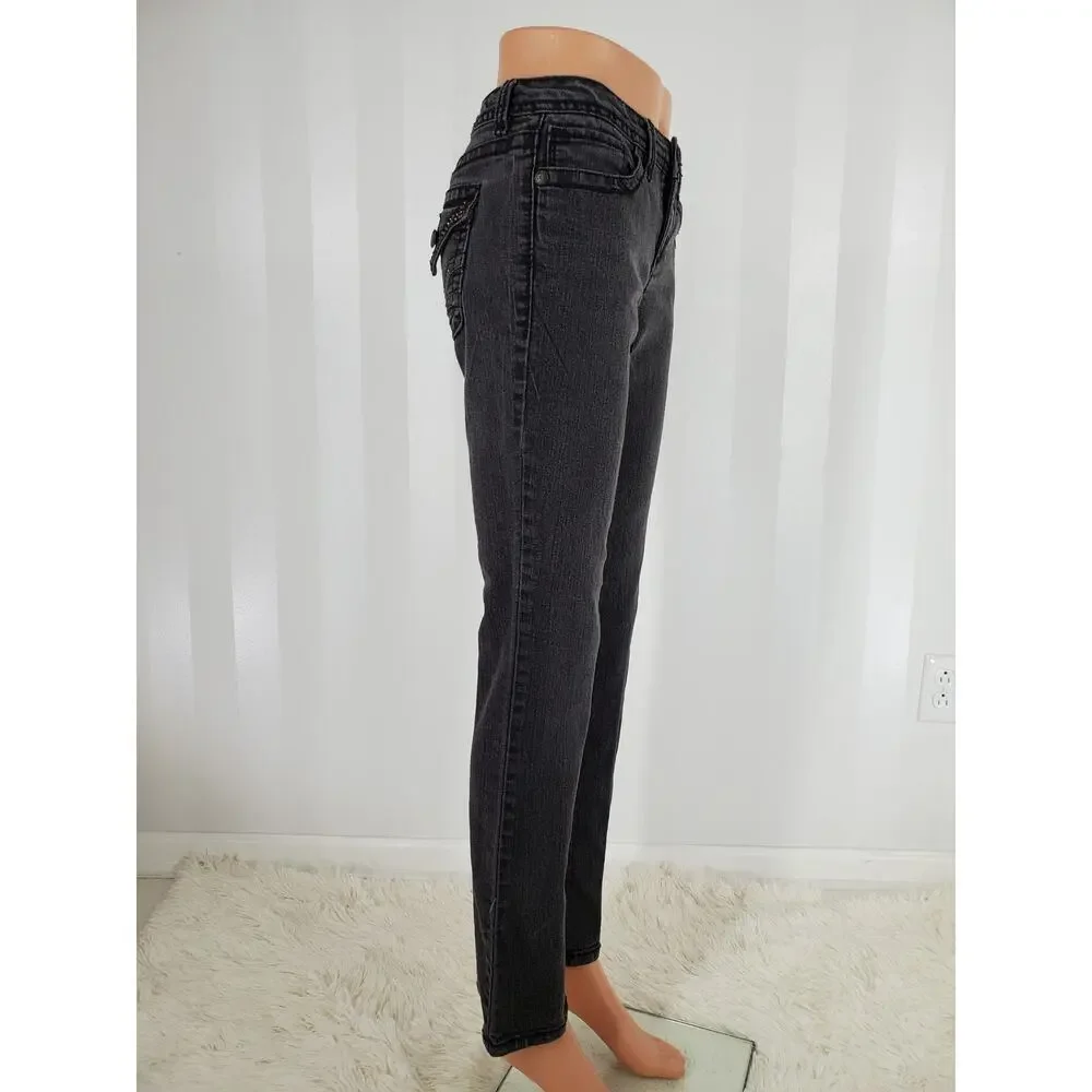 Nine West Black Straight Leg Jeans Versatile Style - Picture 2 of 11